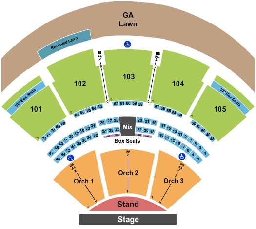 Ameris Bank Amphitheatre Riley Green Seating Chart